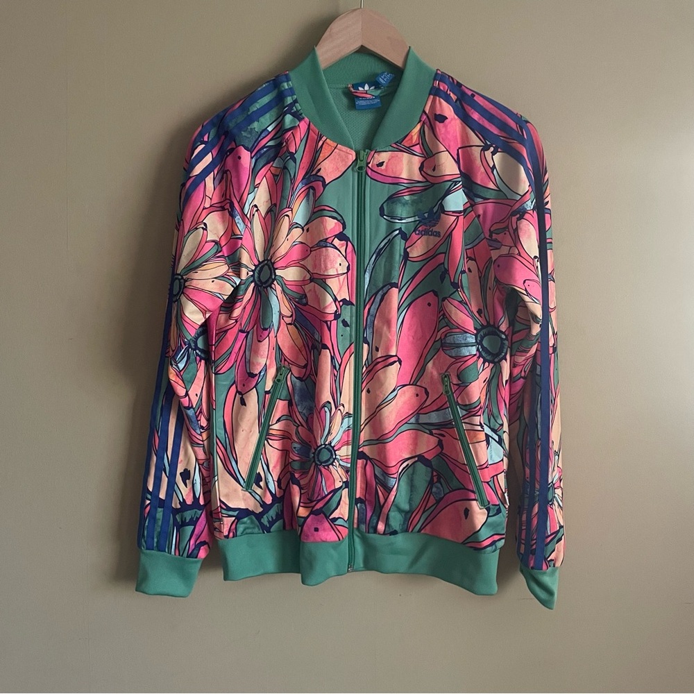 FARM RIO x ADIDAS bananas supergirl track jacket - Picture 6 of 9